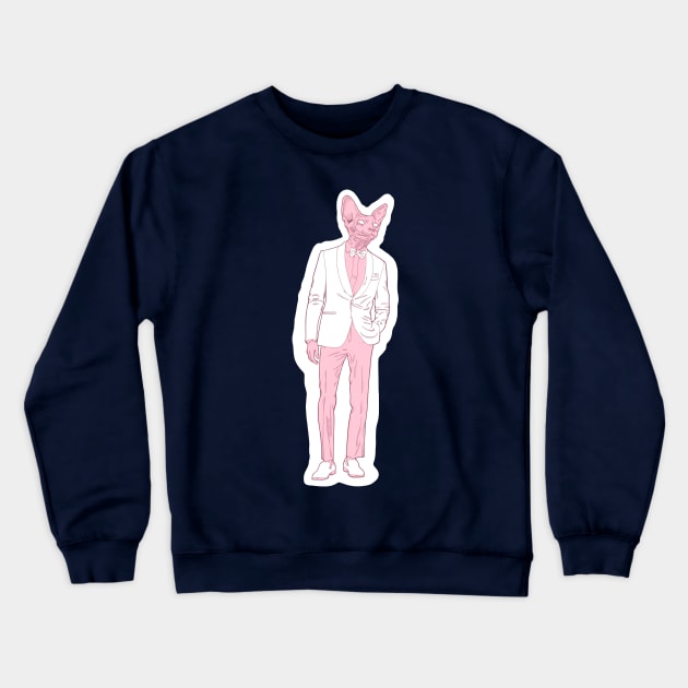 Business Cat Crewneck Sweatshirt by DoeStar